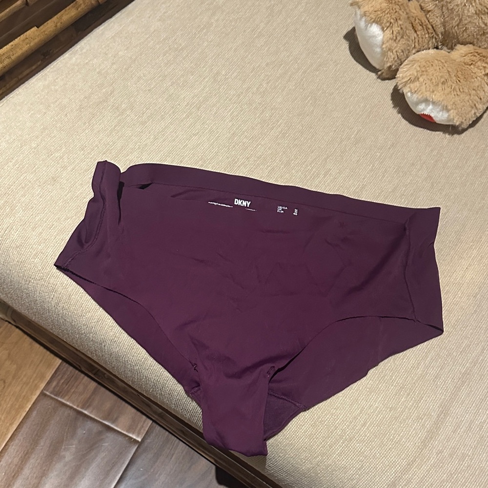 BNWOT DKNY Deep Purple Women's Briefs. Seamless and undetectable.